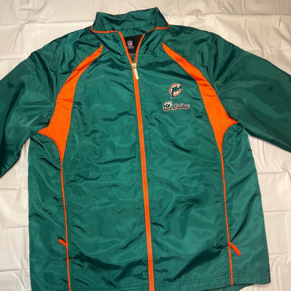 Retro Miami Dolphins NFL Starter Jacket Windbreaker - Size medium